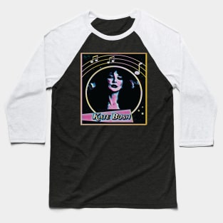 Kate Bush /// Retro Faded Style Fan Art Design Baseball T-Shirt